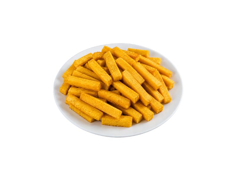 Porção de polenta frita 250g - crocante e saborosa